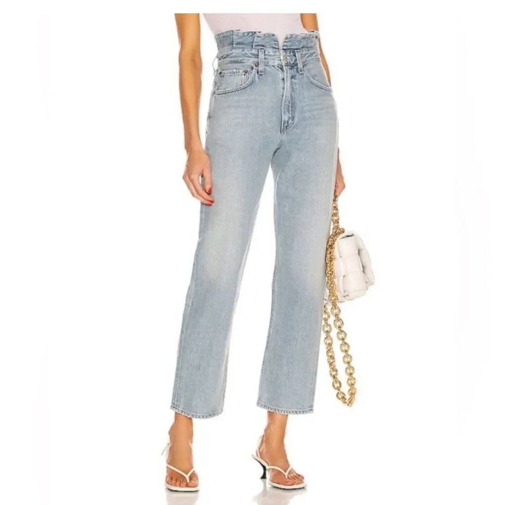 Agolde lettuce baseband reworked her fitted 90s jeans size 24 - Picture 6 of 13